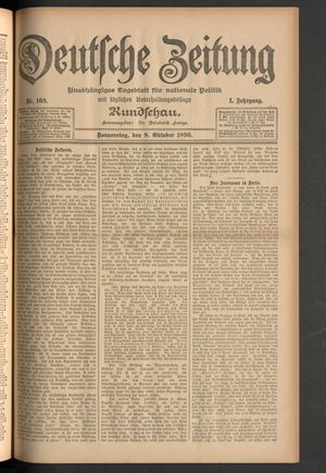 Deutsche Zeitung vom 08.10.1896