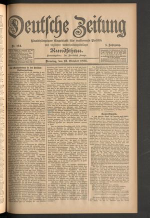 Deutsche Zeitung vom 13.10.1896