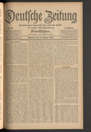 Deutsche Zeitung vom 14.10.1896