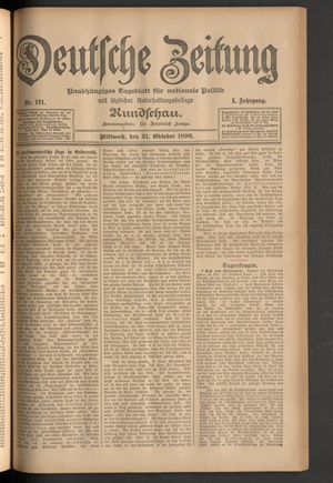 Deutsche Zeitung vom 21.10.1896