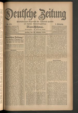Deutsche Zeitung vom 23.10.1896
