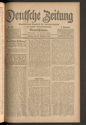 Deutsche Zeitung vom 30.10.1896