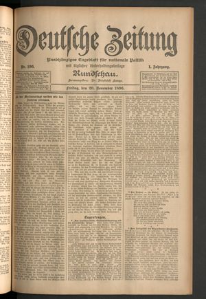 Deutsche Zeitung vom 20.11.1896