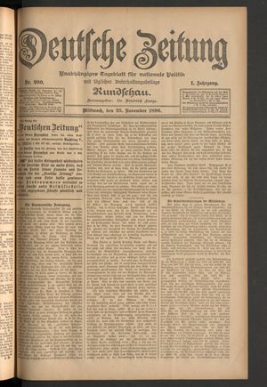 Deutsche Zeitung vom 25.11.1896