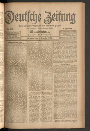 Deutsche Zeitung vom 02.12.1896