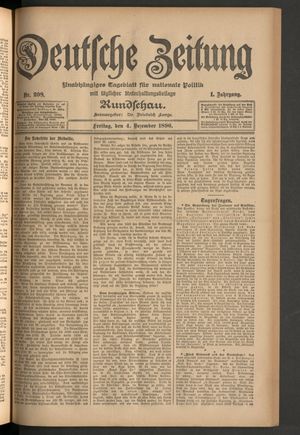 Deutsche Zeitung vom 04.12.1896