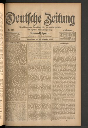 Deutsche Zeitung vom 12.12.1896