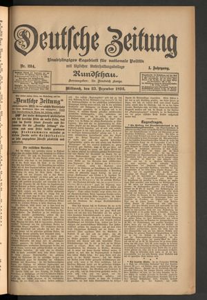Deutsche Zeitung vom 23.12.1896