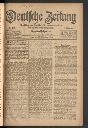 Deutsche Zeitung vom 25.12.1896
