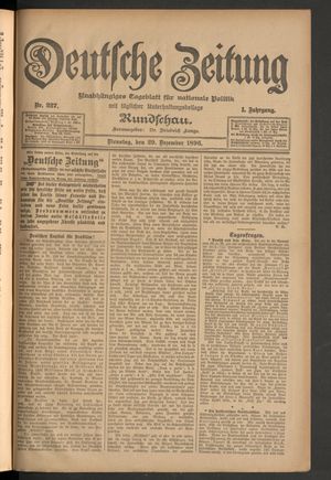 Deutsche Zeitung vom 29.12.1896