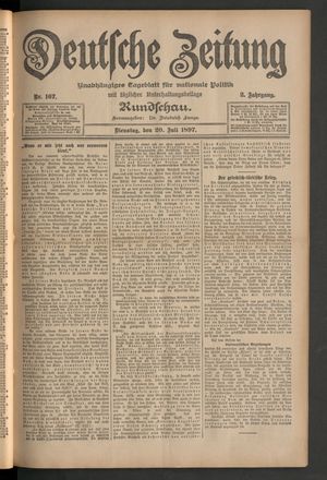 Deutsche Zeitung on Jul 20, 1897