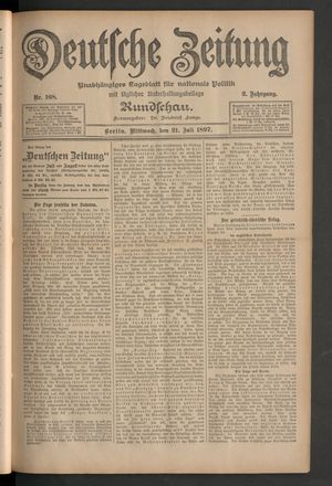 Deutsche Zeitung vom 21.07.1897