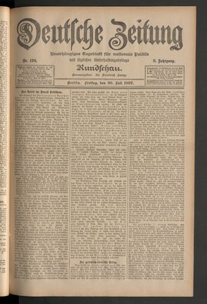 Deutsche Zeitung on Jul 30, 1897