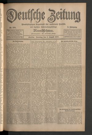 Deutsche Zeitung vom 01.08.1897