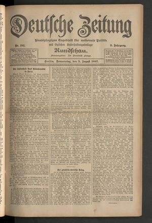 Deutsche Zeitung vom 05.08.1897