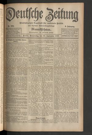 Deutsche Zeitung vom 30.09.1897