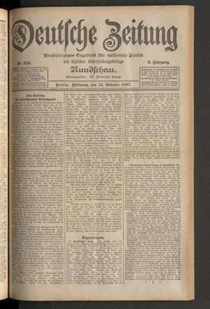 Deutsche Zeitung vom 13.10.1897