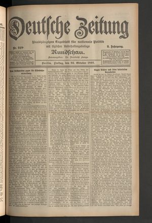 Deutsche Zeitung vom 22.10.1897