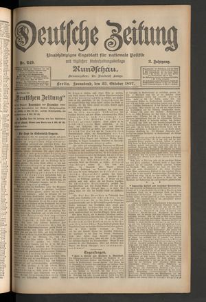 Deutsche Zeitung vom 23.10.1897