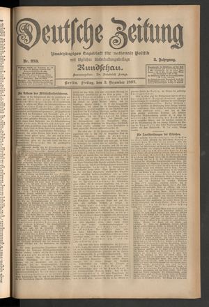 Deutsche Zeitung on Dec 3, 1897