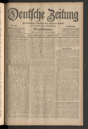 Deutsche Zeitung vom 08.12.1897