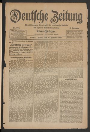 Deutsche Zeitung vom 31.12.1897