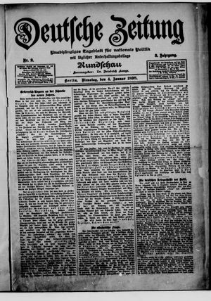 Deutsche Zeitung vom 04.01.1898