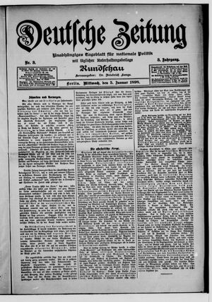 Deutsche Zeitung on Jan 5, 1898