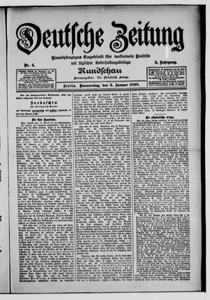 Deutsche Zeitung vom 06.01.1898