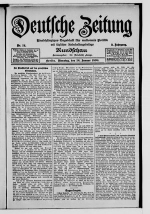 Deutsche Zeitung vom 18.01.1898