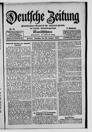 Deutsche Zeitung vom 23.01.1898