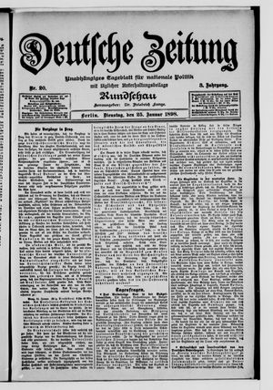 Deutsche Zeitung on Jan 25, 1898