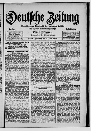 Deutsche Zeitung on Apr 5, 1898