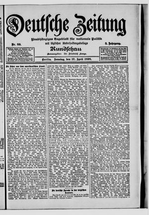 Deutsche Zeitung on Apr 17, 1898