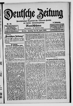 Deutsche Zeitung vom 24.04.1898