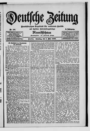 Deutsche Zeitung vom 01.05.1898