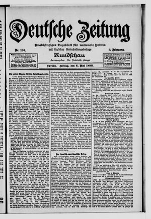 Deutsche Zeitung on May 6, 1898