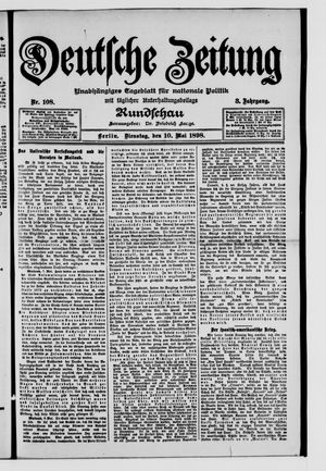 Deutsche Zeitung on May 10, 1898