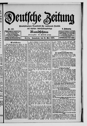 Deutsche Zeitung on May 21, 1898