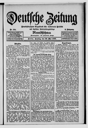 Deutsche Zeitung vom 29.05.1898
