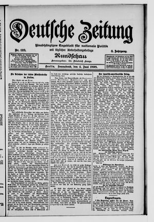 Deutsche Zeitung vom 04.06.1898