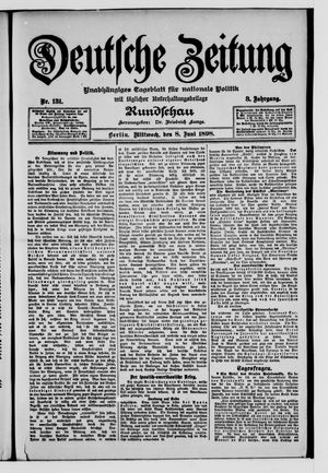 Deutsche Zeitung vom 08.06.1898