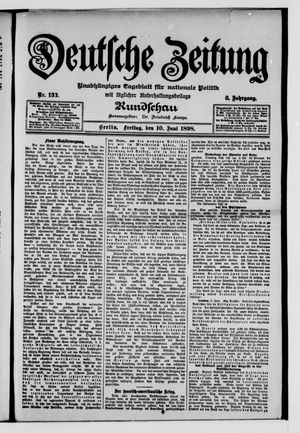 Deutsche Zeitung vom 10.06.1898