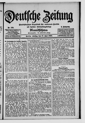 Deutsche Zeitung vom 17.06.1898