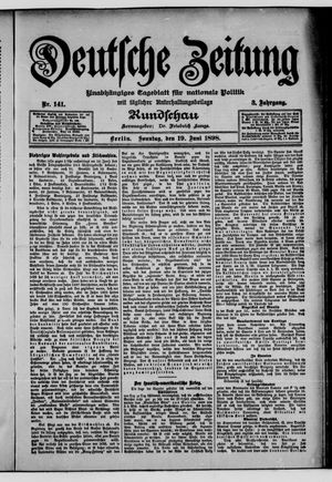 Deutsche Zeitung on Jun 19, 1898