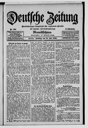 Deutsche Zeitung on Jul 10, 1898