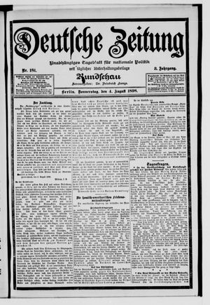 Deutsche Zeitung vom 04.08.1898