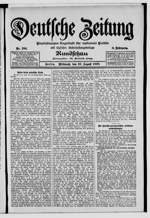 Deutsche Zeitung vom 10.08.1898