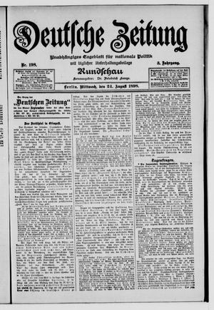 Deutsche Zeitung on Aug 24, 1898