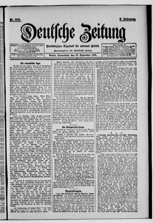 Deutsche Zeitung vom 10.09.1898